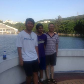 With my host Dad and brother, William